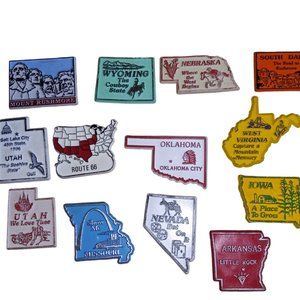VTG United States Rubber Magnets Lot of 14 Magnetic Collectibles Nevada Route 66